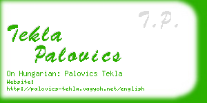 tekla palovics business card